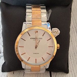 Kenneth Cole New York Rose Gold Mens Watch NWT